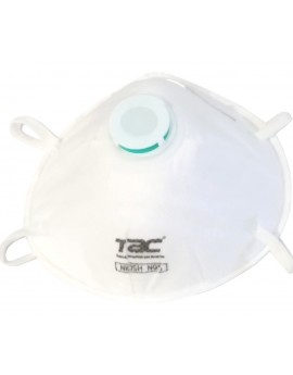 Mascarilla N95 TAC Con Válvula de Exhalación Blanca