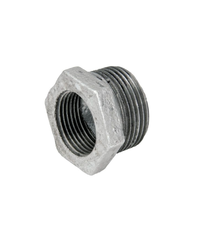 Reducción Bushing de 1'' a 1/4'' npt Galvanizado NPT Ced.40