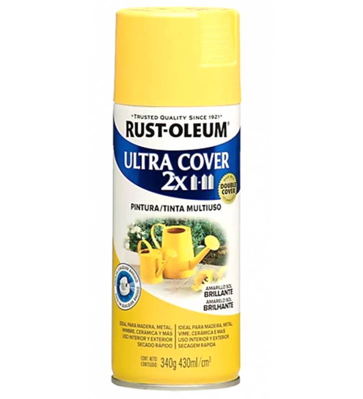 Pintura En Aerosol Amarillo 340 Gr RUST-OLEUM ULTRA COVER 2X