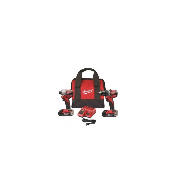 Milwaukee 2892-22Ct M18 Compact Brushless Dd/Id Co