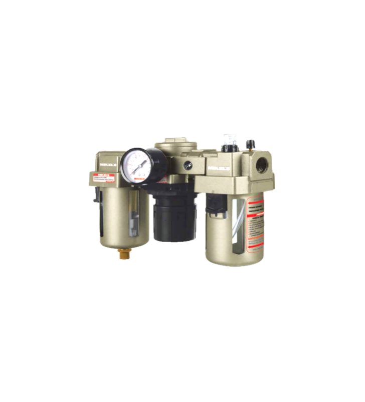 Filtro Regulador y Lubricador 1/2''NPT,  4 000 L/min, 150 PSI - 1.0MPa MIKEL'S