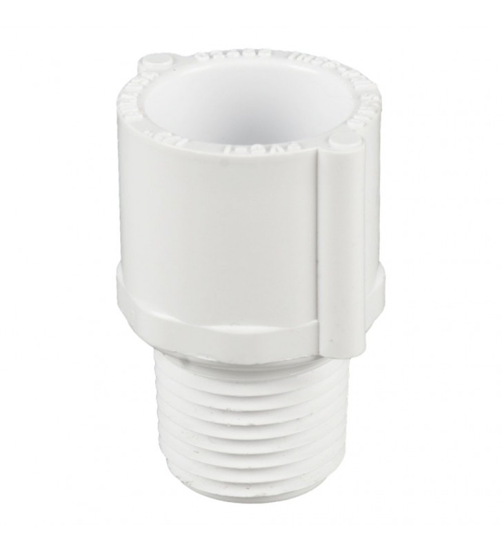 Adaptador de PVC Ced-40 Cementar Macho 1'' x Rosca Hembra 1/2''