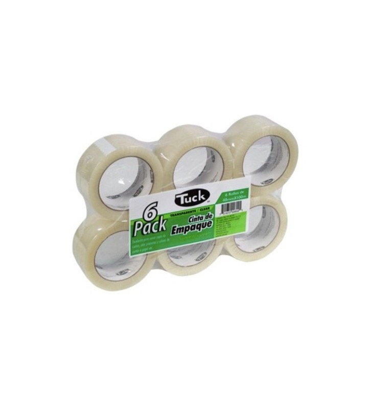 Charola Con 6 Rollos, Nom-050, Transparente 48mm x 100m Tipo 179, TUK  231215