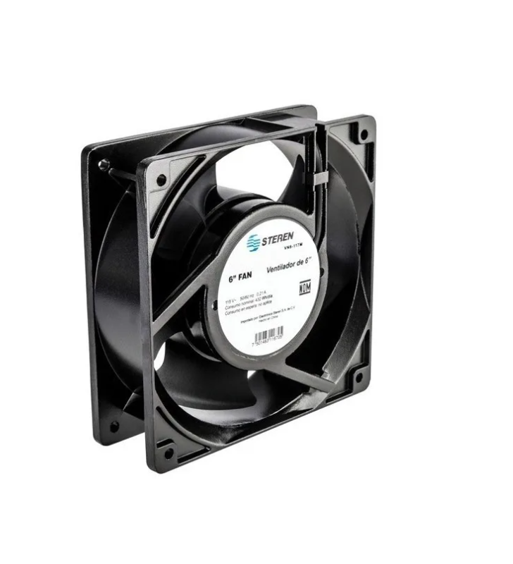 Ventilador de 6 Pulgadas 117 VCA 18W Steren VN6-117M