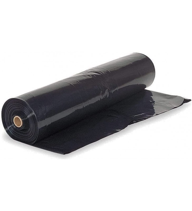 Rollo de Plástico de Polietileno Negro 3x100m Calibre 600 Peso aprox. 50-55kg