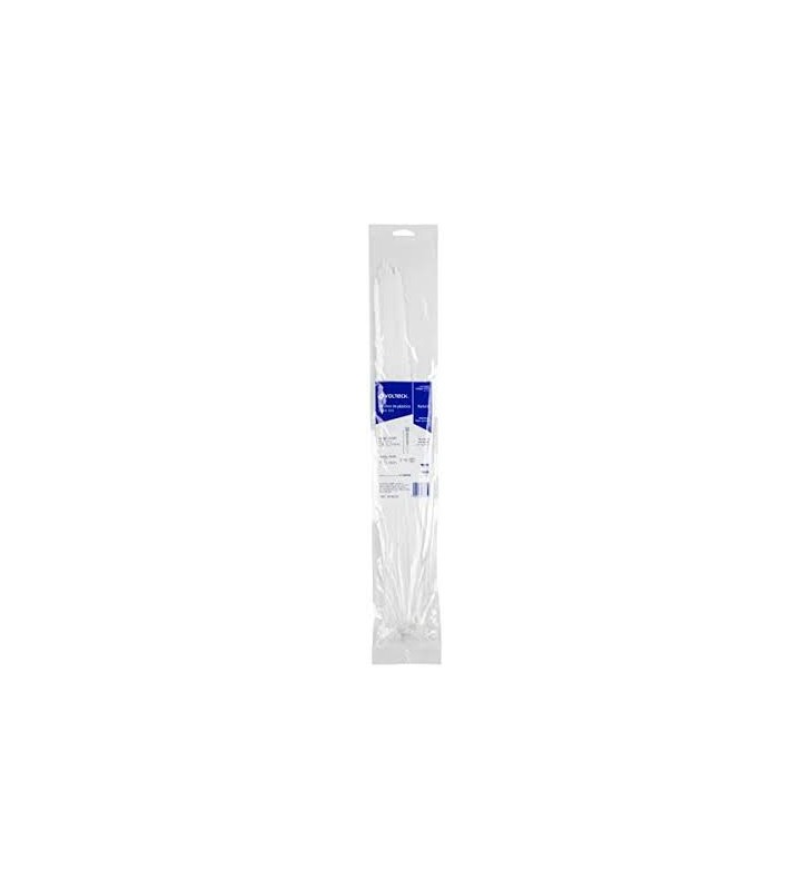 Cincho de Plastico Transparente 250x4.5 mm 50 LBS Bolsa de 50 Cinchos Volteck