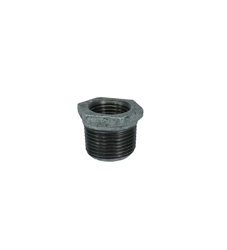 Reduccion Bushing 3/4  a 1/2 NPT Galvanizada