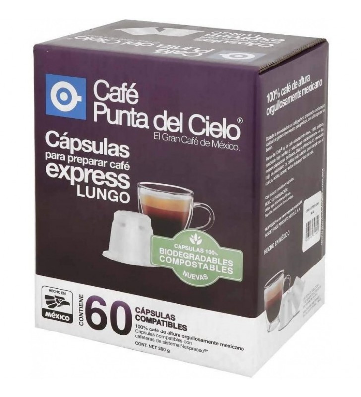 Café punta del Cielo Express Lungo 60 Piezas