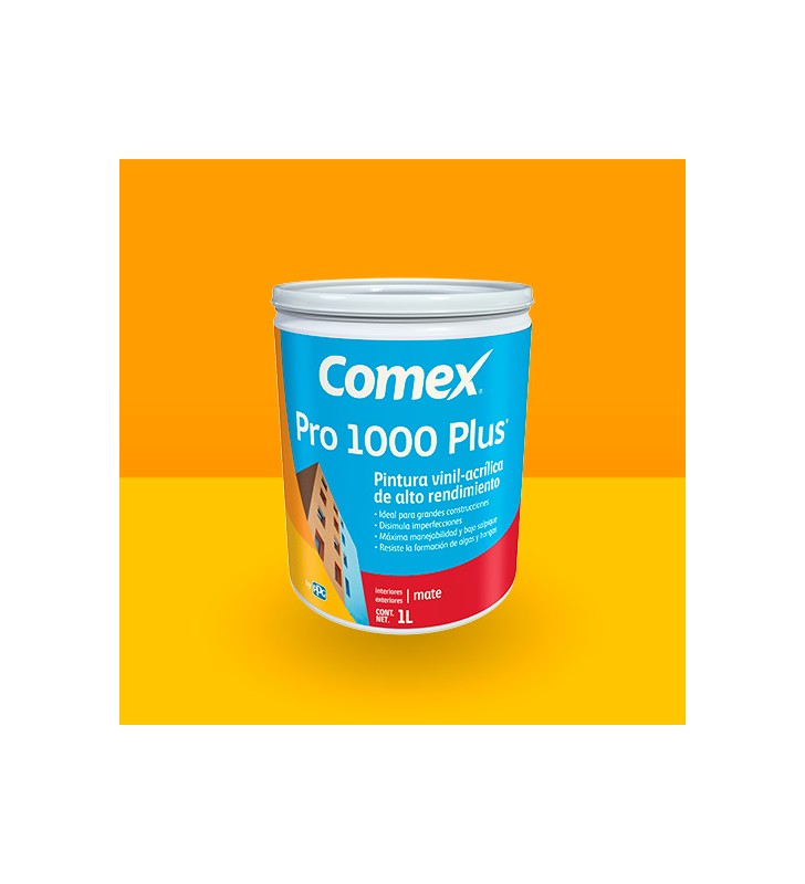 Pintura Vinilica Gris Perla Comex Pro 1000 Plus Cubeta