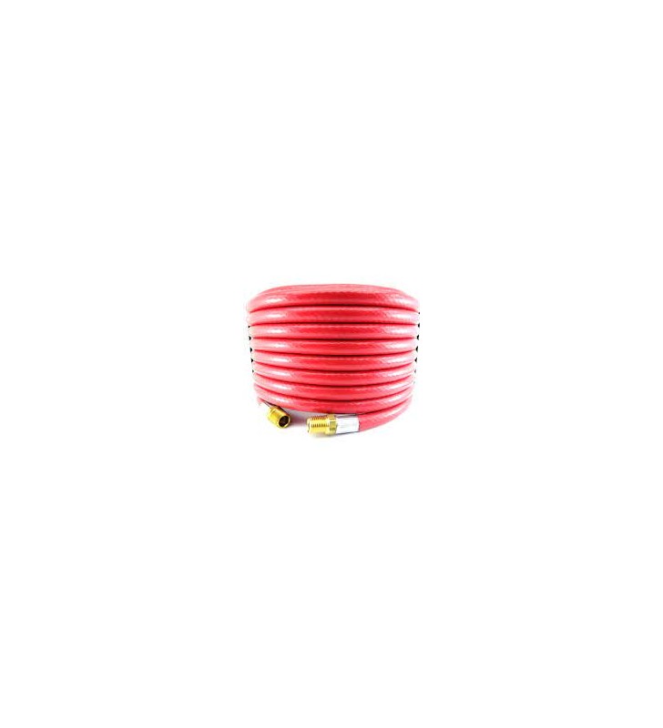 Manguera Veriflex de 1/4x40 metros con Conexión Hembra Giratoria en Ambos Extremos para 300PSI Color Rojo