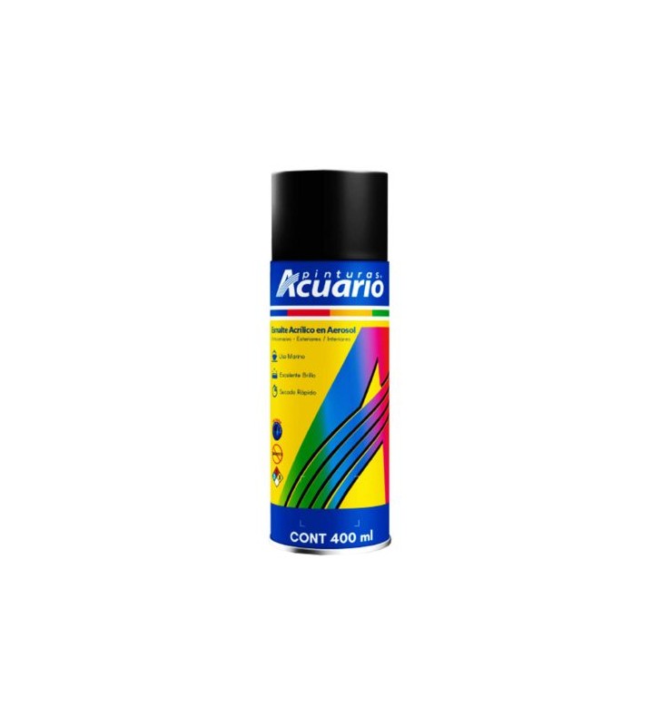 Pintura Aerosol Acuario Negro Mate No.797