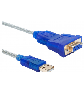 Cable Adaptador Serie USB RS232 DB9 Hembra de 6 Pies (1.82 metros) Dtech
