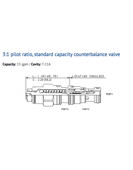CBCA-LIV Cartridge Sun Hydraulics