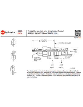 CKCV-XCV Cartridge Sun Hydraulics