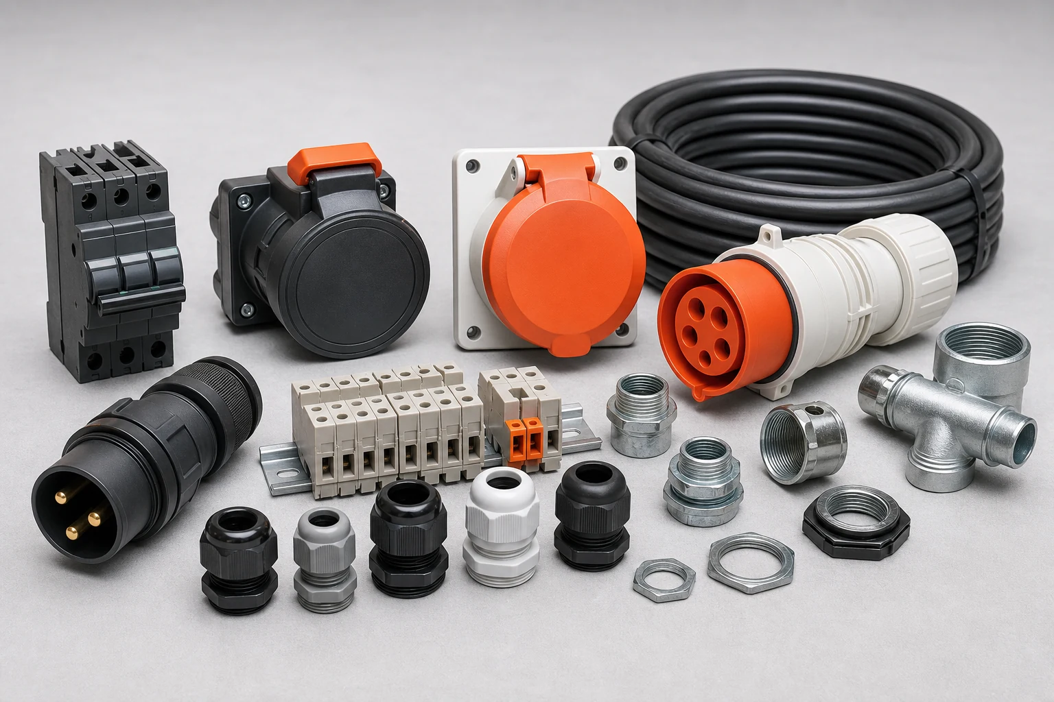Componentes y suministros electricos industriales