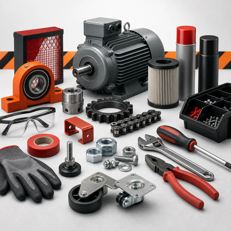 Herramientas y componentes para produccion y mantenimiento